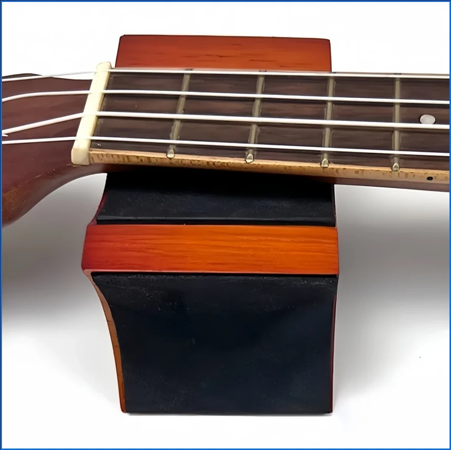 Professionelles Nackenstützkissen für Gitarre |   2-stufige Höhe für die Reparatur von Gitarrenbauer/Violine/Ukulele |   Werkzeug für Werkbank aus Holz