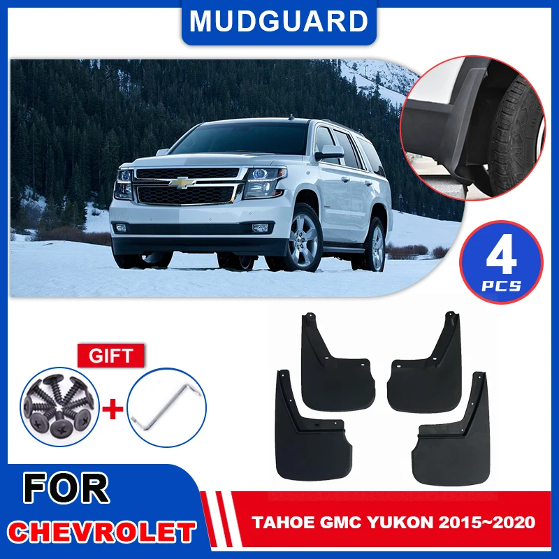 

Mudflaps Fender For Chevrolet Tahoe GMC Yukon 2015~2020 2016 Mudguards Mud Flap Styline Splash Guards Cover Wheel Accessories