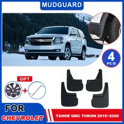 Mudflaps Fender For Chevrolet Tahoe GMC Yukon 2015 ~ 2020 2016 머드 가드 머드 플랩 Styline 스플래쉬 가드 커버 휠 액세서리