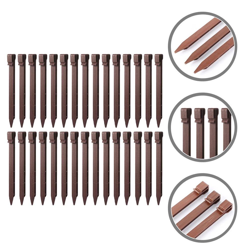 

30 шт. пластиковые колья для заземления, тканевые напольные гвозди, садовый пейзаж, окантовка, колышки для палатки, шипы, инструменты для кемпинга