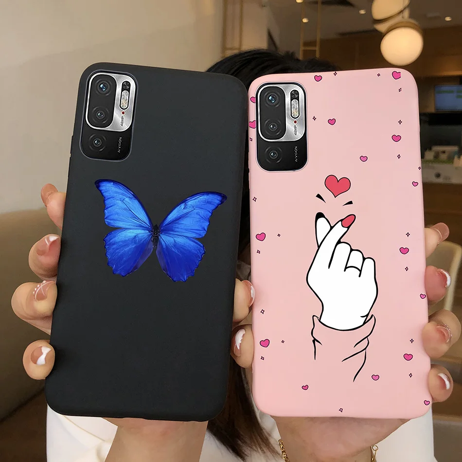 For Xiaomi Redmi Note 10 5G Case Soft Silicone Girls Heart Cover For Xiaomi Redmi Note 10T 5G RedmiNote10 Note10T 5G Phone Case