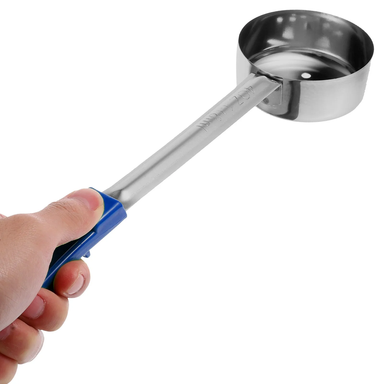 

Stainless Steel Pizza Sauce Spoon with Holes Flat Bottom Long Handle for Portion Control Serving Kitchen Sauce Spreader
