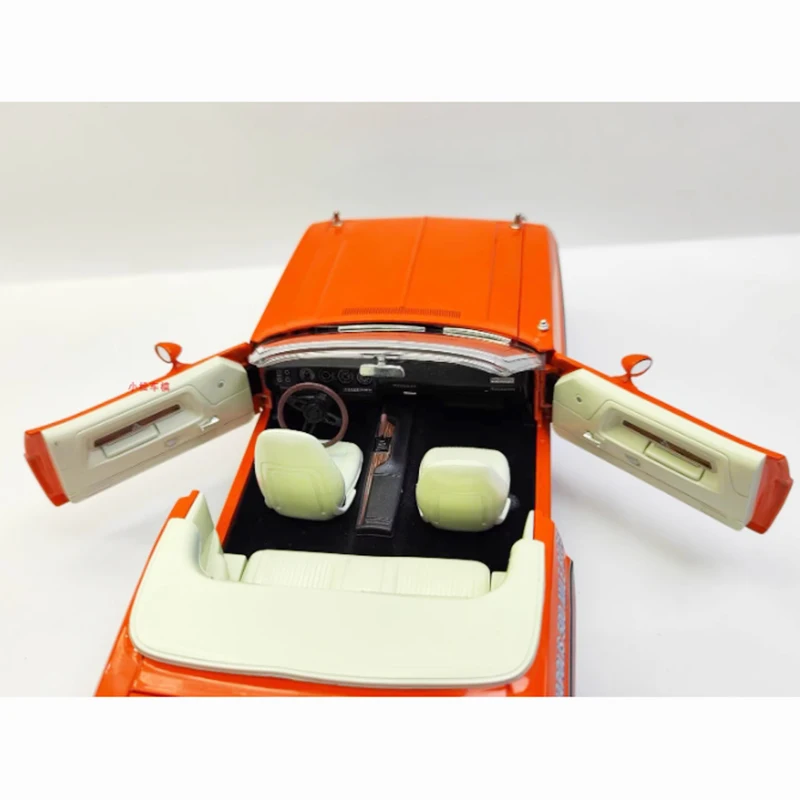 Greenlight 1/18 1971 チャレンジャー コンバーチブル & オレンジ フラッグ 合金車モデル クラシック 大人のお土産 ギフト ホビー & おもちゃ