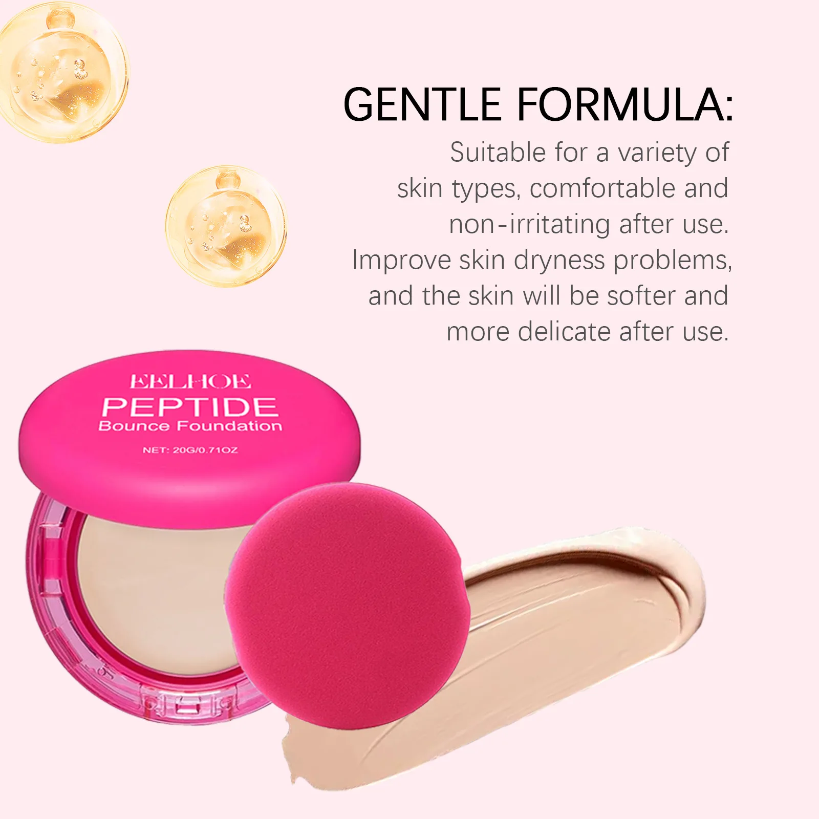 Eelhoe Facial Concealer Air Cushion Series Full Coverage Cover Black Eye Circles Oil Control For Dark Skin Makeup Concealer 20g