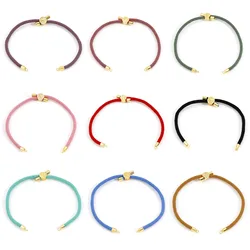 Polyester Adjustable Braiding Braided Bracelets Accessories Findings Woven Bracelets For DIY Jewelry Making 20.5cm long, 1 Piece