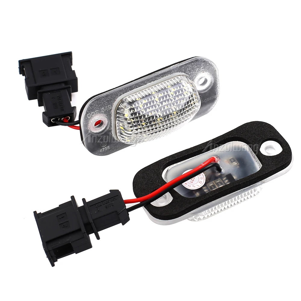 

2Pcs Car LED License Number Plate Light Lamps For Seat Ibiza Cordoba Vario 6K For VW Golf 3 Cabriolet 1E7 For VW Golf 3 1H1