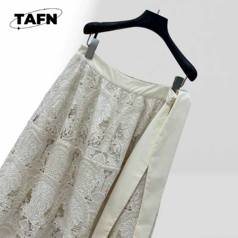 สินค้าใหม่กระโปรงยาว Development Custom นําเข้าผ้าเย็บปักถักร้อยที่กําหนดเองสวยทั้งหมดตรงกับแฟชั่นสบาย AG2212