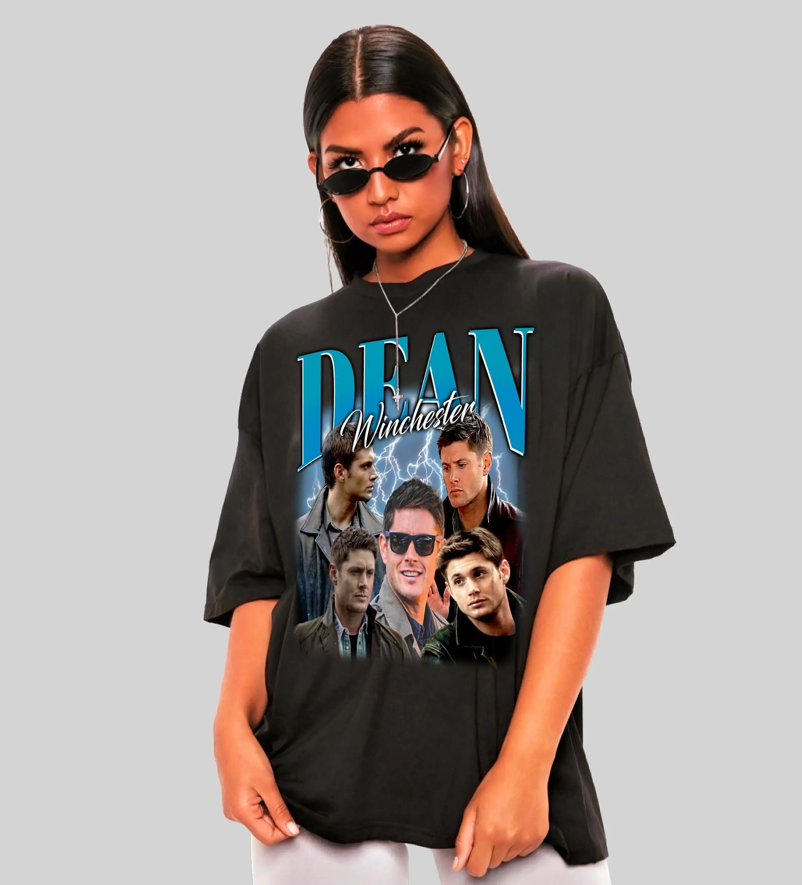 Dean Winchester T-Shirt  Unisex Supernatural Tee Summer Men's and Women's Loose and Breathable T-shirt Top