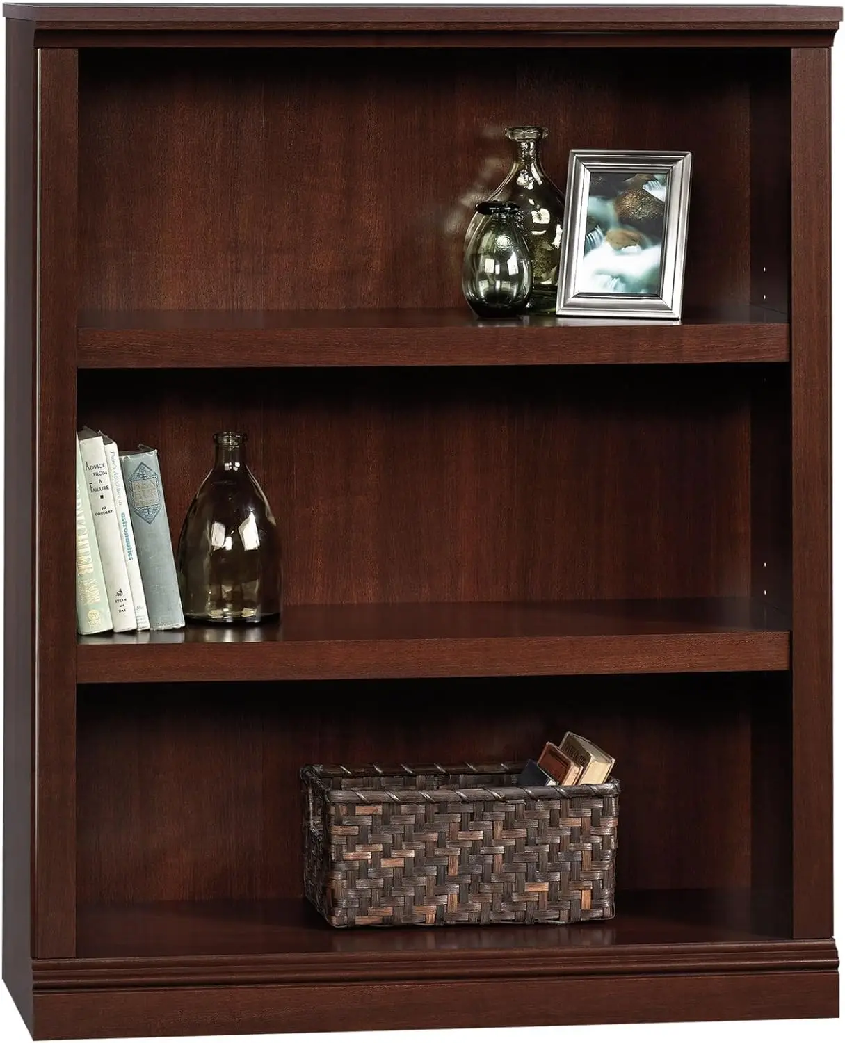 

Miscellaneous Storage 3-Shelf Bookcase/ Book shelf, Select Cherry finish