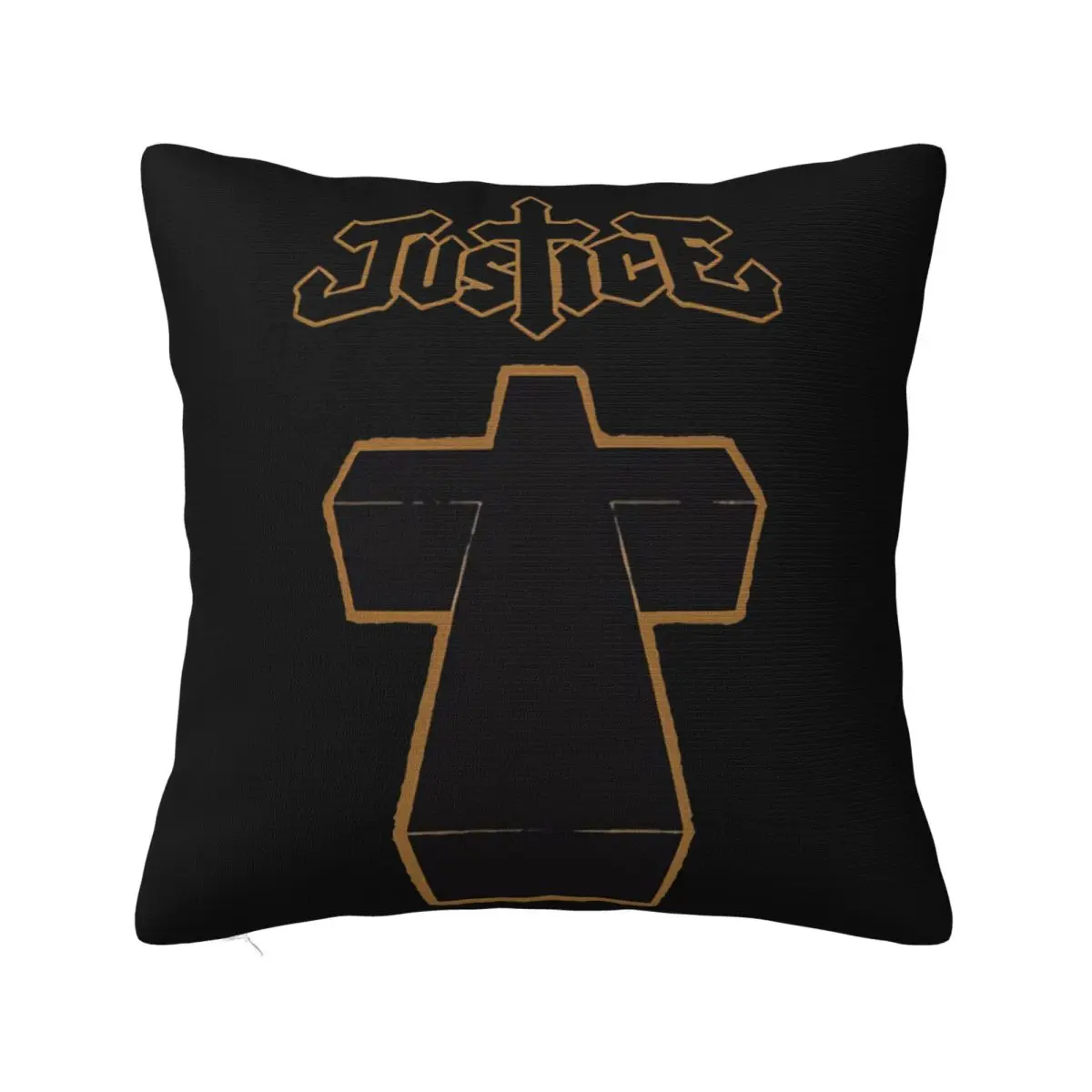 Justice Cross Album Cover Dtg White S 5Xl Normal Aesthetic Spring Graphic Letter Designs Basic Autumn Pillow Case