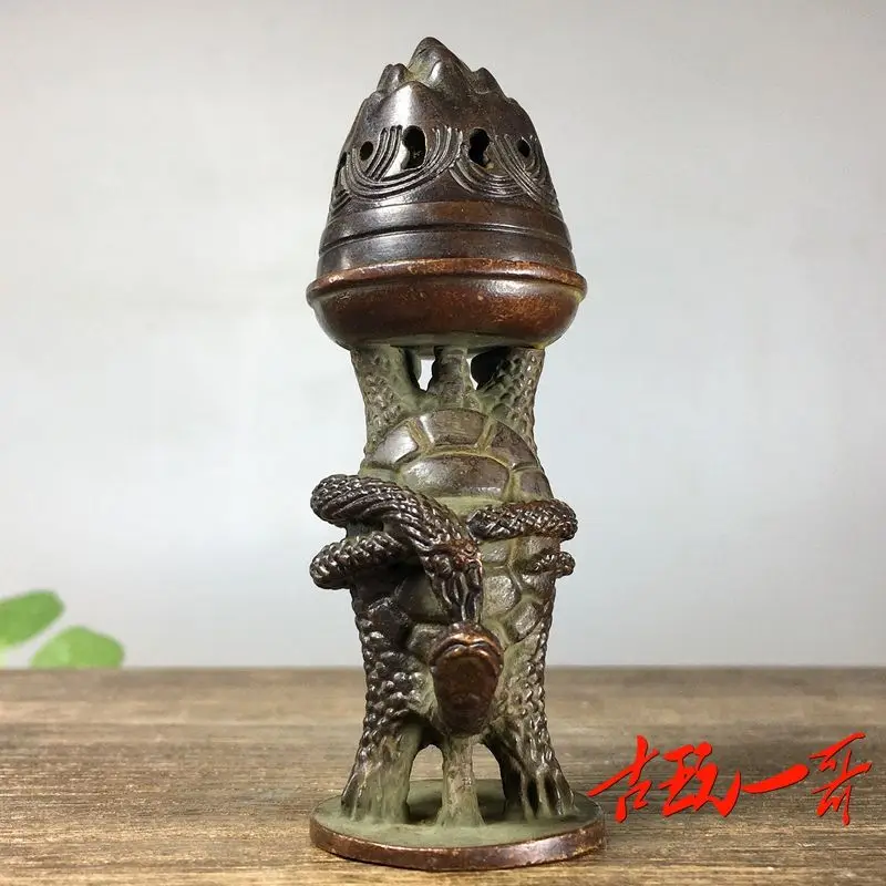 Mount boshan snake turtle Incense Burner Statue for Tea Home Decor Ornaments