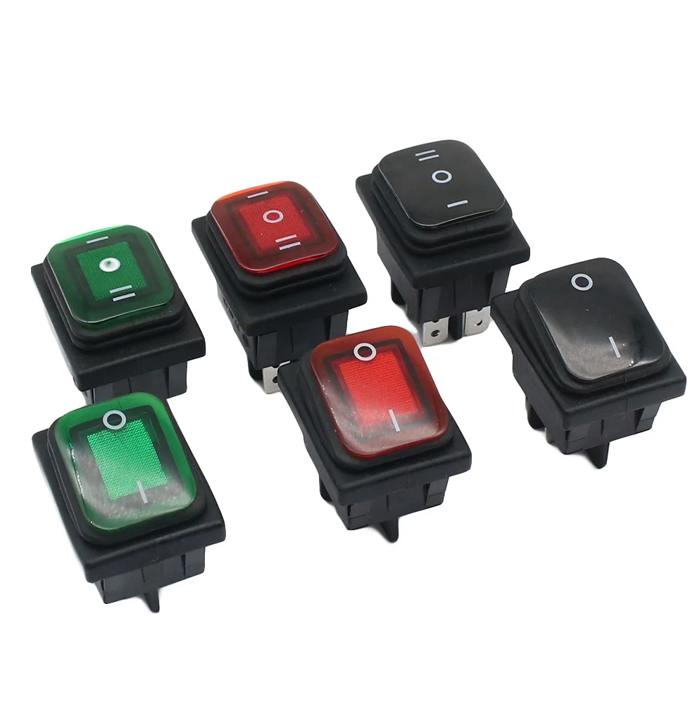 KCD4 Waterproof Switch Rocker Switch Power Switch 2 position/ 3 position 4/6 Pins  self-locking 16A 250VAC/ 20A 125VAC