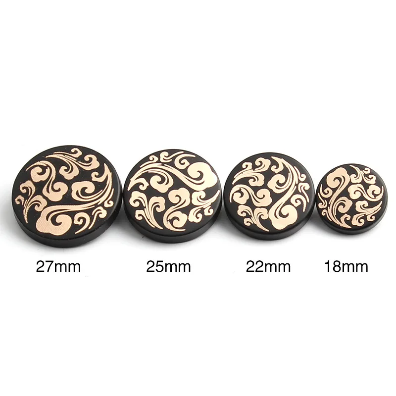 18/23/25/27mm Round Gold Black Metal Shank Buttons for DIY Women Men Simple Clothing Overcoat Jacket Shirt Sewing Accessories