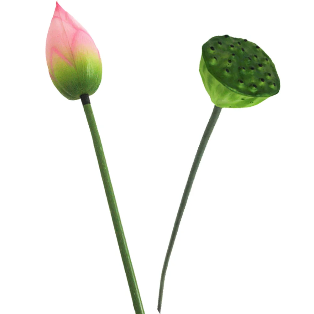 

Artificial Lotus Decorations Fake Seedpods Home Garden Office Hotel PU Material Lifelike No Withering Maintenance