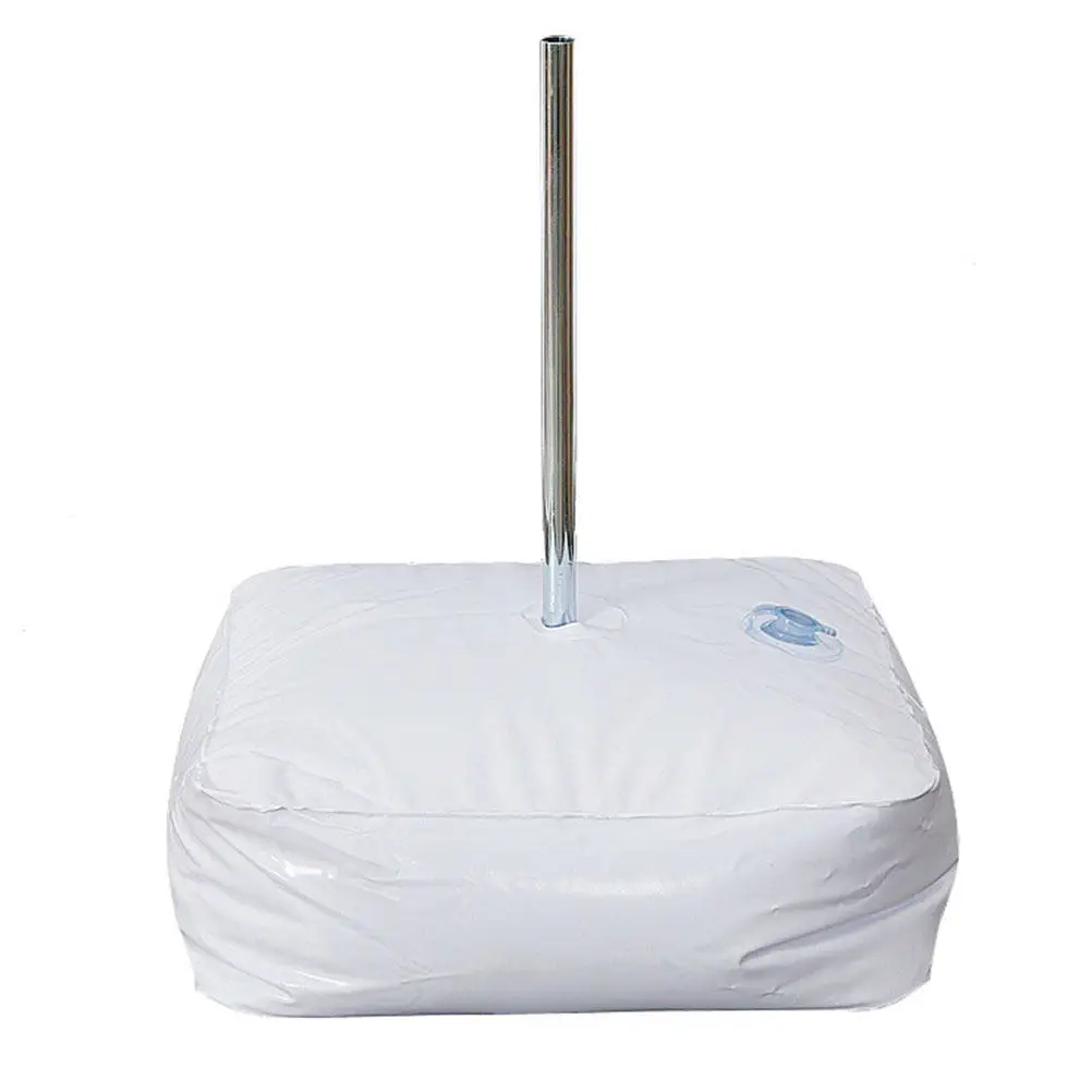 Sun Umbrella Weight Water Injection Bag Portable Durable Plastic Beach Stand Base Windproof Water Filling Flag Weight Pouch