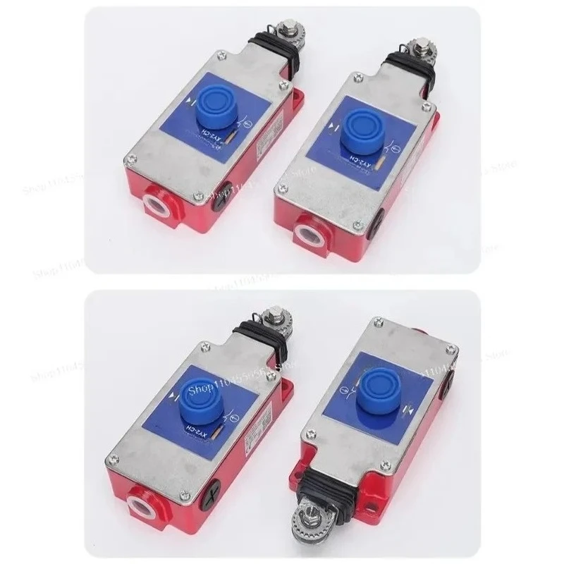 Industrial Emergency Stop Pull Rope Switch CE Certified Steel Wire Rope Lock Safety Device for XY2CH Series