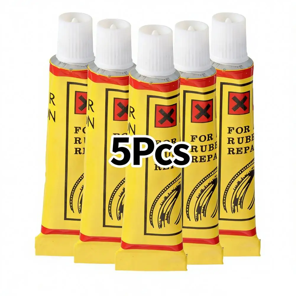 

5Pcs Tire Repair Glue Universal Motorcycle Bicycle Tyre Inner Tube Puncture Repair Tools Bike Trye Tire Patching Repair Glues