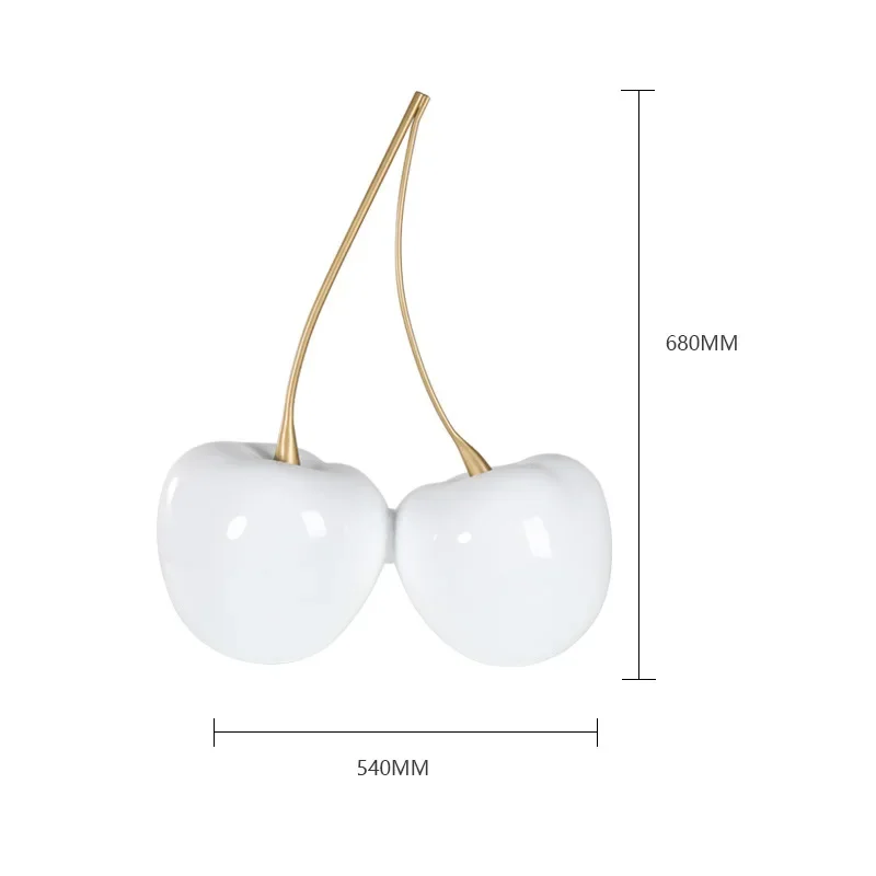 

Modern simple creative home decoration big cherry fruit ornament model room soft decoration home