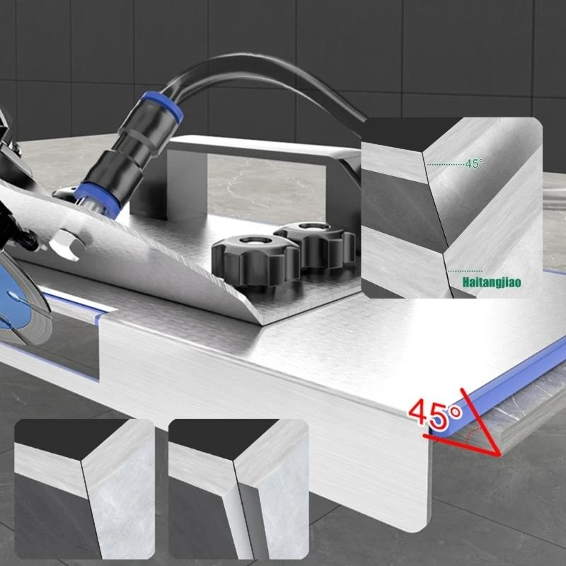 

Professional Tile Cutting Tool With Adjustable Guide For 45 Degree Bevel Grinding J0MC