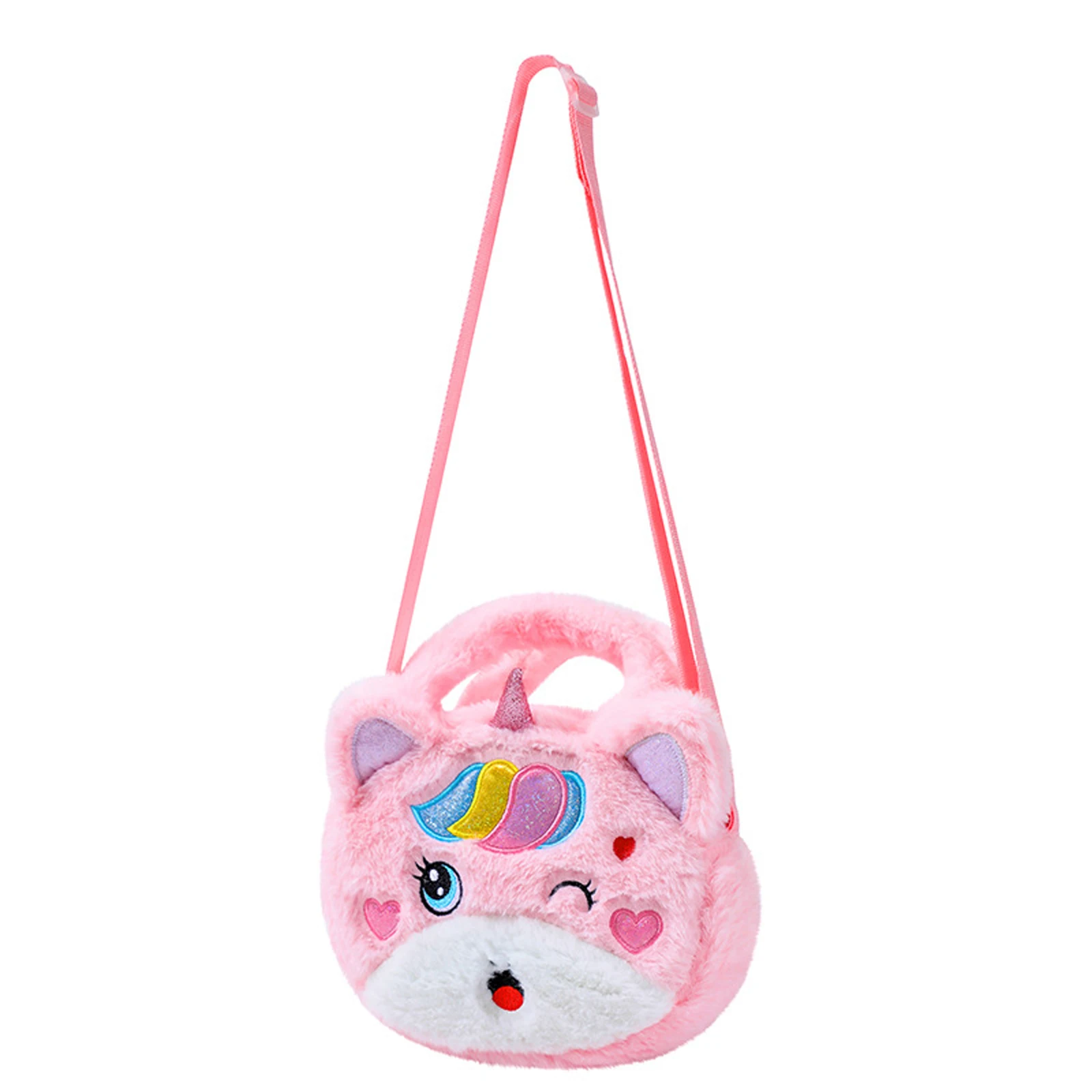 

Women Shoulder Bag Cute Plush Cartoon Animal Crossbody Bag Handbag Coin Purse for Travel Shopping