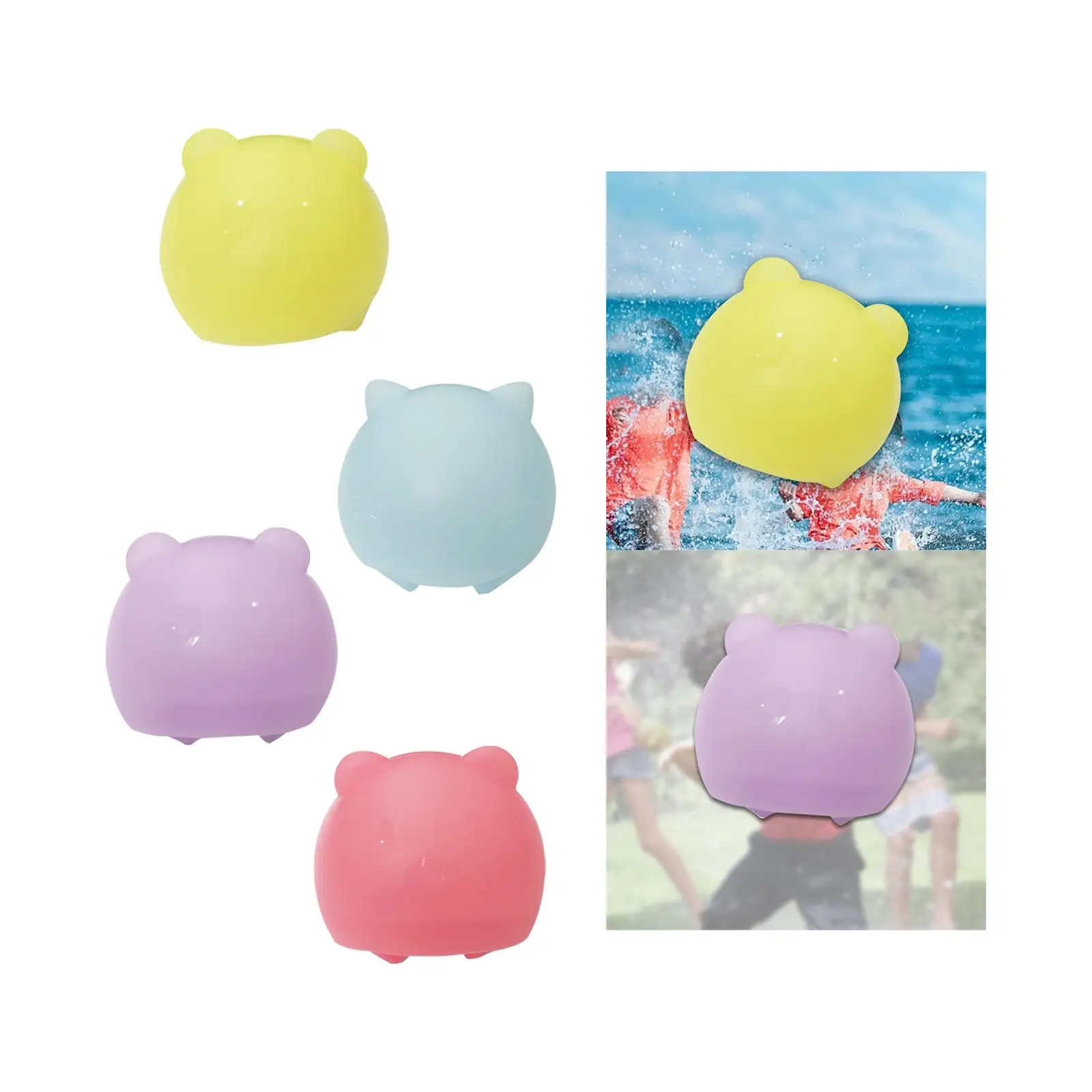 Water Balloon Bath Toy Interaction Party Beach Activity Family Game Reusable Water Game for Boys Backyard Outdoor Kids Adults