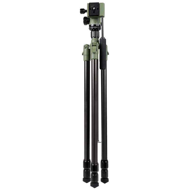 Professional Camera Tripod with Grip-Type Panoramic Head Macro Overhead Shooting Bracket & Telescope Mount