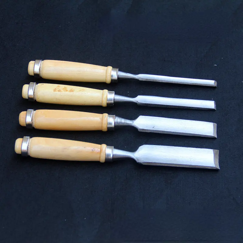 1/4PCS Carpentry Chisel Tool Sets Woodworking Carving Chisel 6mm 12mm 18mm 24mm Working Carpenter DIY Gadget Chisels