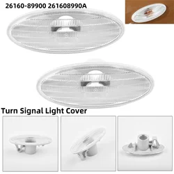2Pc Side Turn Signal Light Cover Fender Marker 26160-89900 For NISSAN MARCH III K12 For NISSAN NOTE E11 For DUALIS J10 For MARCH