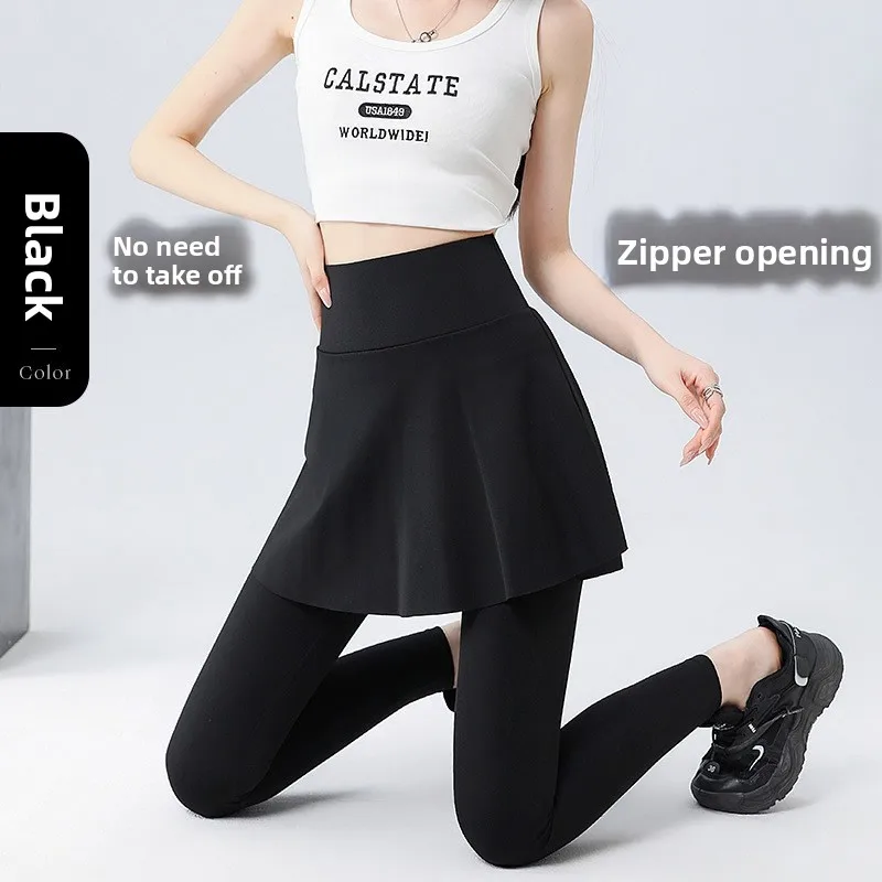 Arche Haut-Fitn-Hose mit hoher Taille, praktische Yoga-Hose für Damen, Outdoor-Datum, keine Notwendigkeit, die den Schritt zu öffnen