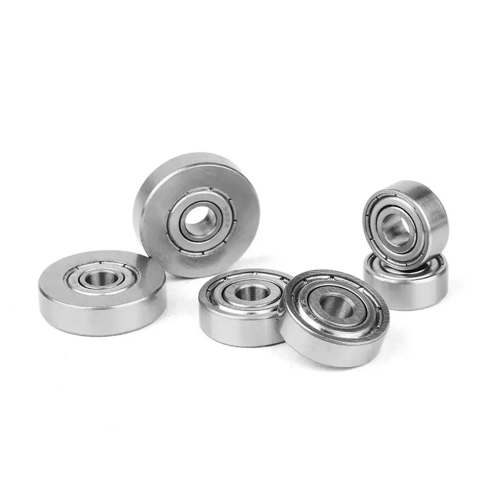 1Pcs 4.76mm 6.35mm 9mm Woodworking Bearing Steel Top Mounted Router Bit Bearing Head Shank 1/2