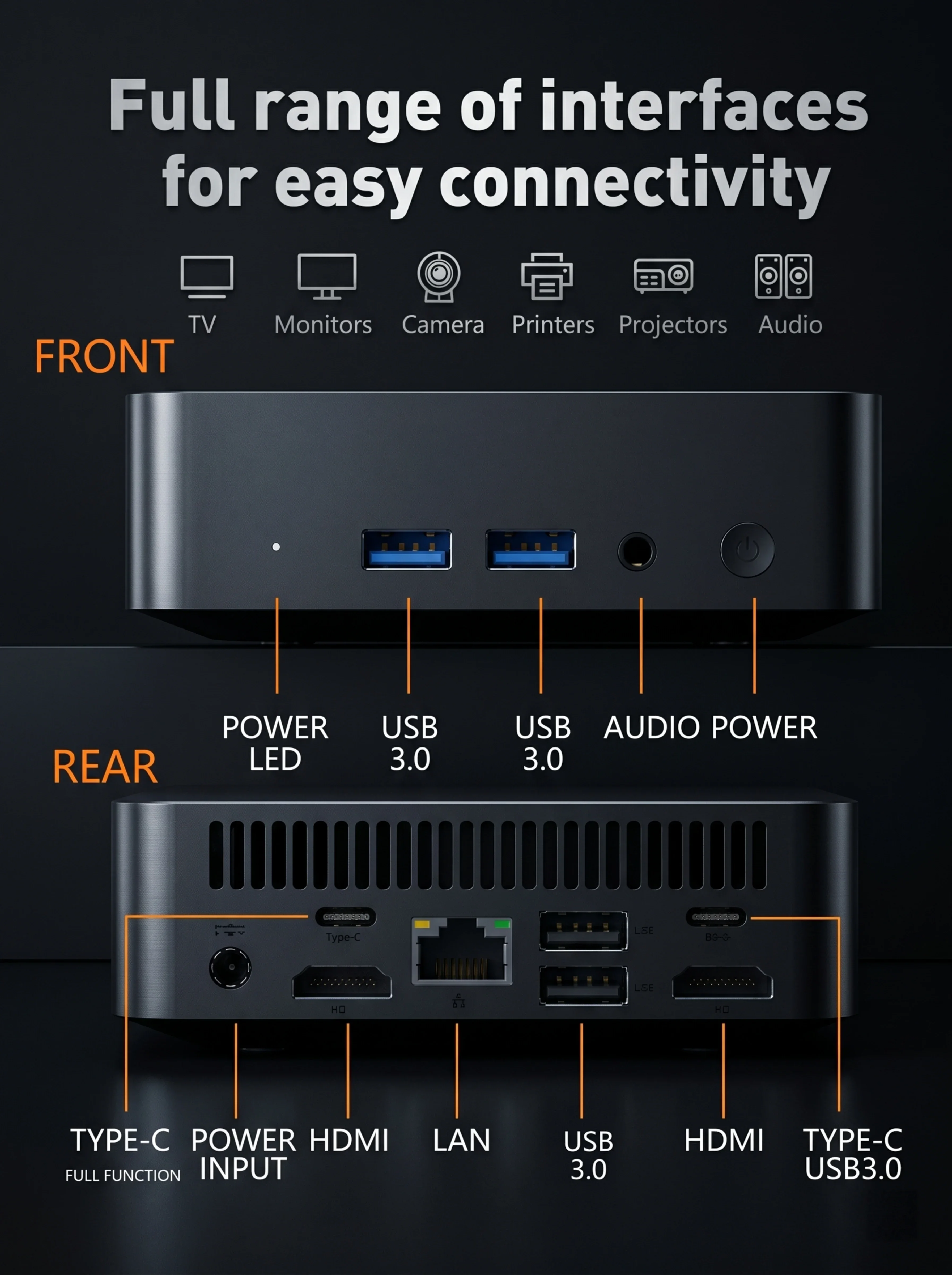 2026 New Intel Core I7 8650U Mini PC Windows 11 Pro 32GB+2TB Ultra Compact Silent Desktop Computer Dual HDMI Business Office