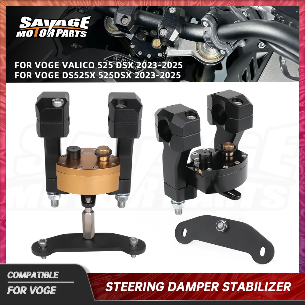 2025 For VOGE Valico 525DSX Steering Damper Stabilizer DS525X 525DSX Motorcycle Linear Steering Damper Stabilizer Reverse Safety