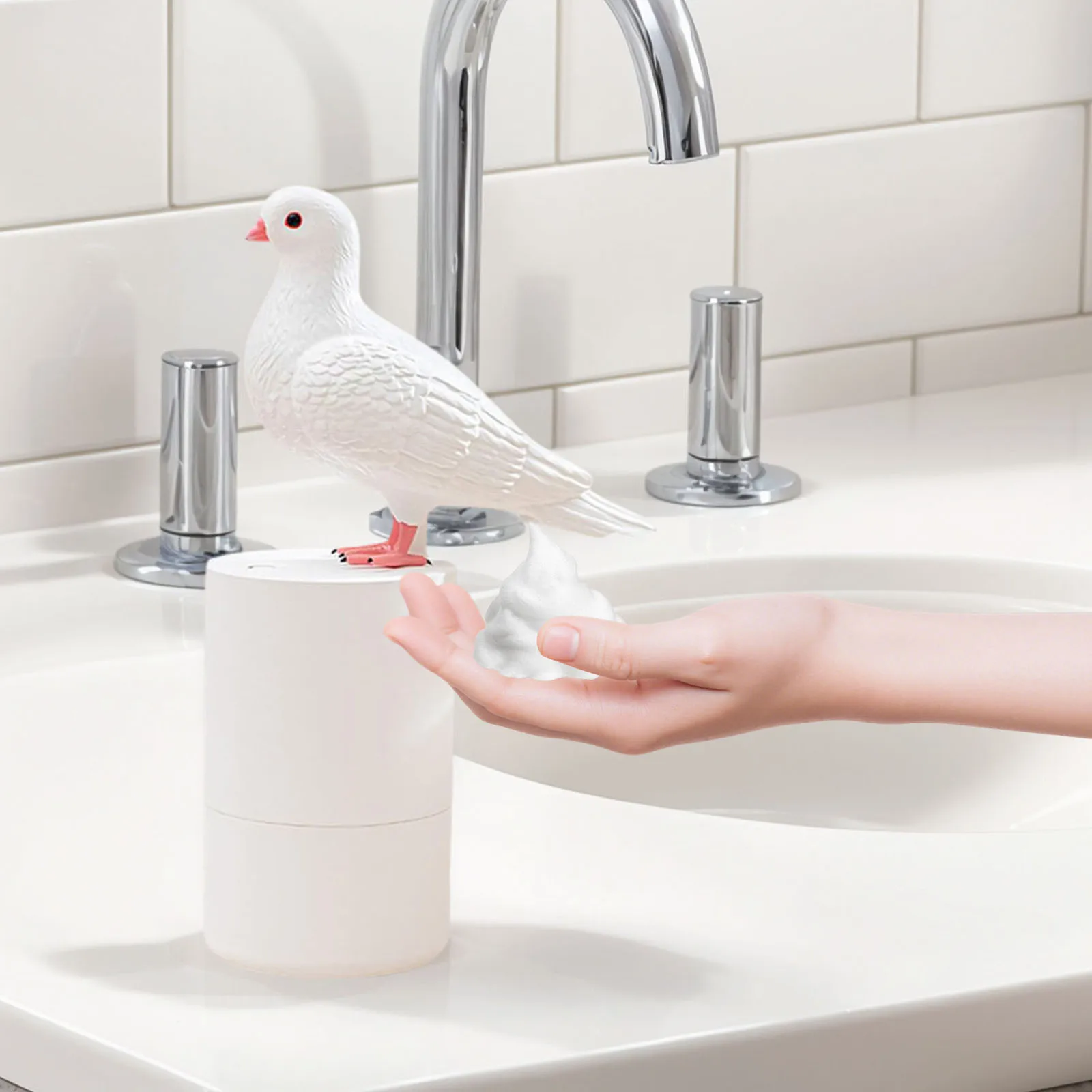 

300 Ml Fun Animal Series Foam Soap Dispenser Touchless Foaming Soap Dispenser for Home Office Bathroom Kitchen