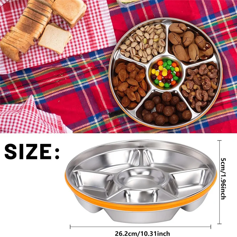 

Поднос P4-Veggie с крышкой и крышкой, разделенный сервировочный поднос с крышкой, поднос для закусок с крышкой для праздничного блюда, поднос для снятия фруктов