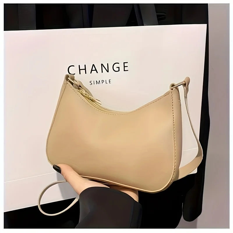Small Underarm Bag, Multi-Functional Niche High-End Shoulder Bag - Smooth Zipper, Easy to Open and Close, Easy Design, Adjustable