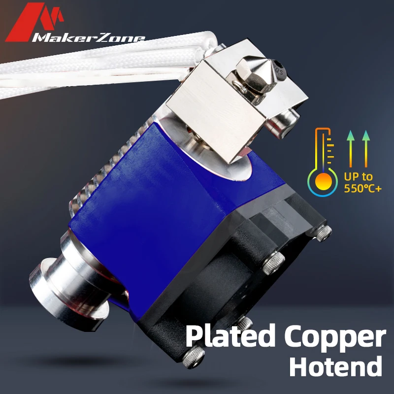 

V6Ultra-high capa, покрытый медью, Hotend 3010, форсунка вентилятора, Тепловой разрыв, высокотемпературный блок для татанского экструдера, прямой привод