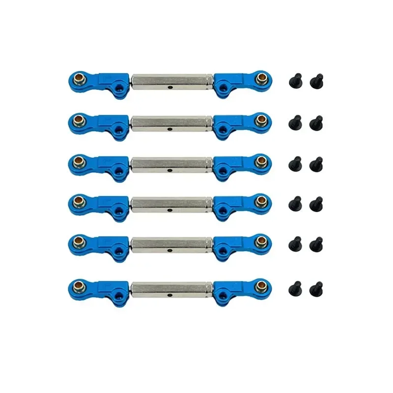 

Запчасти для радиоуправляемой машины 1/10 MJX Hyper Go 10208 V2 Little Monster: металлические детали для модернизации, тяга рулевого управления.
