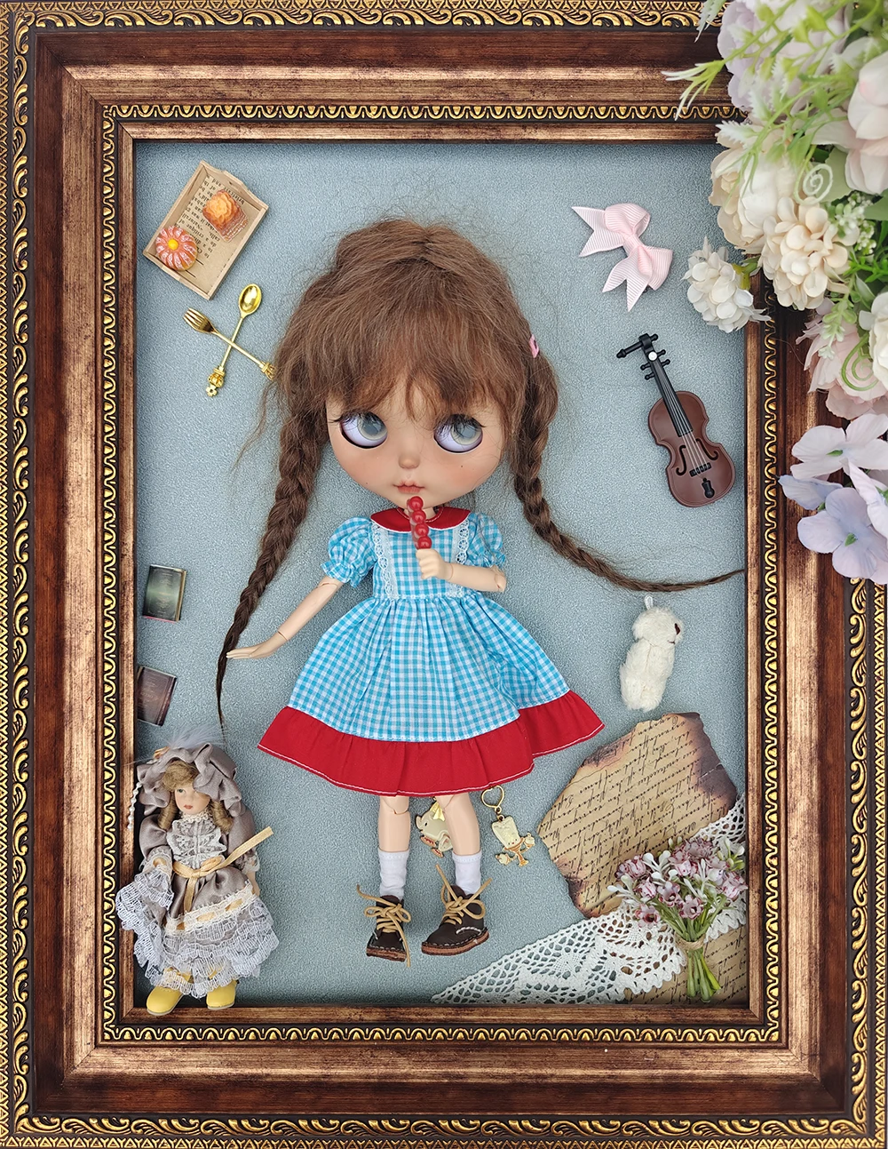 

Кукла Блайт Одежда Синее клетчатое платье Модная милая одежда для blythe Кукольное платье для куклы Blythe Ymy Licca Azones Ob22 24 27