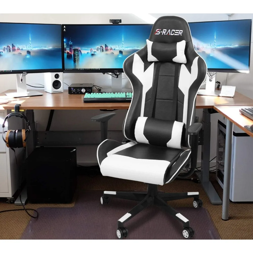 Office Chair, Executive Ergonomic Adjustable Swivel Task Chairs, with Headrest and Lumbar Support, Office Chair