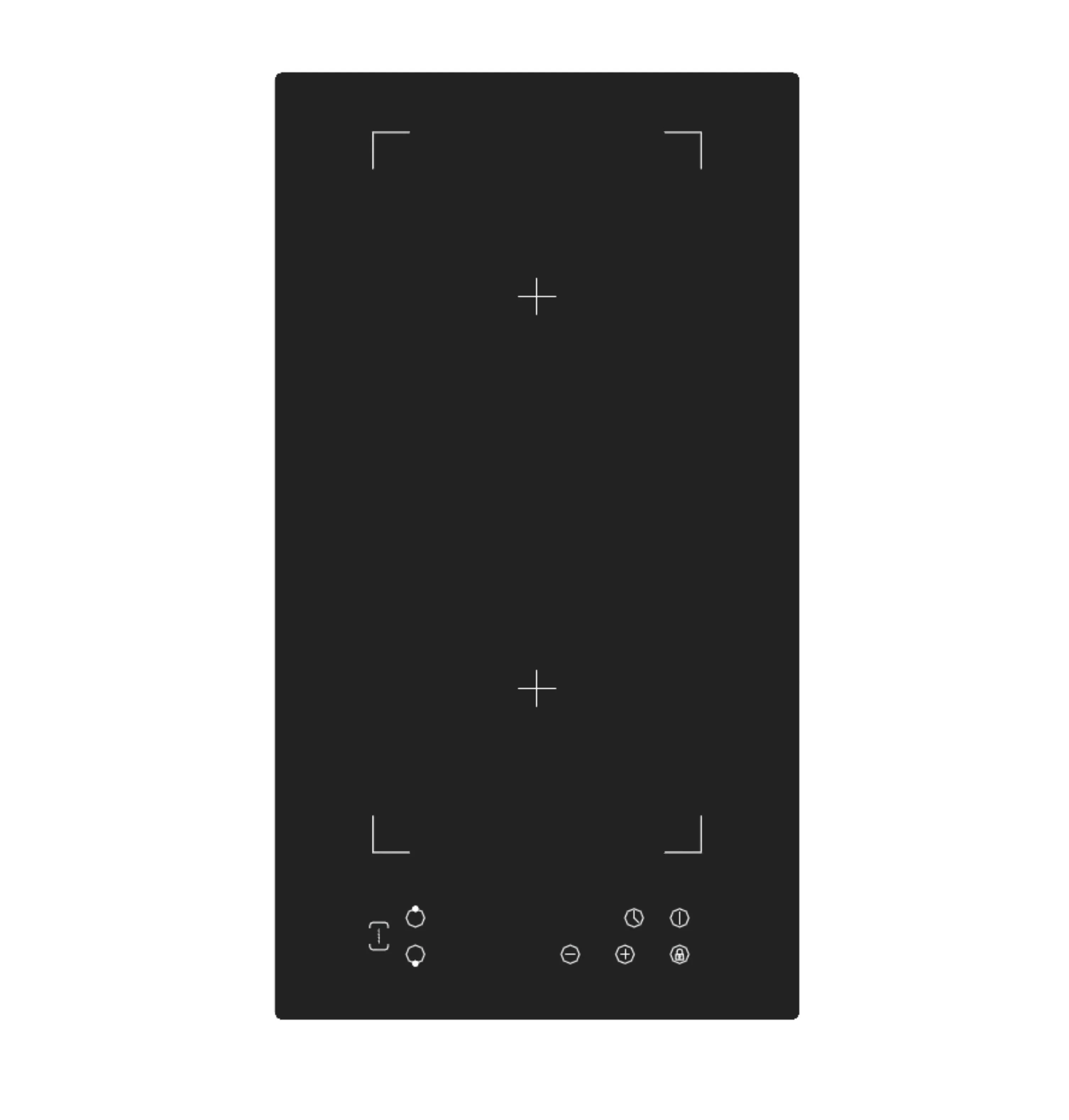 30cm/11.8 Inch Electric Stove, 2 Flex Zones, Induction Hob, Built-in Induction Cooktop