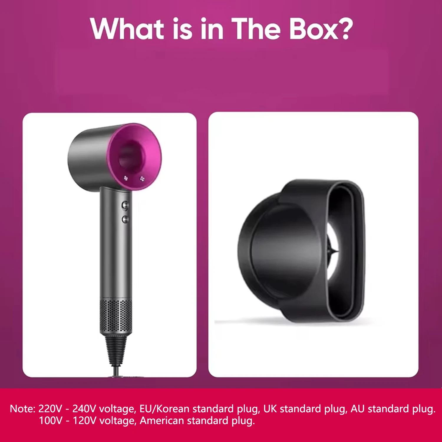 

Новый профессиональный ионный фен 2026 года, мощный, быстросохнущий, малошумный, подходит для дома, салона и путешествий.