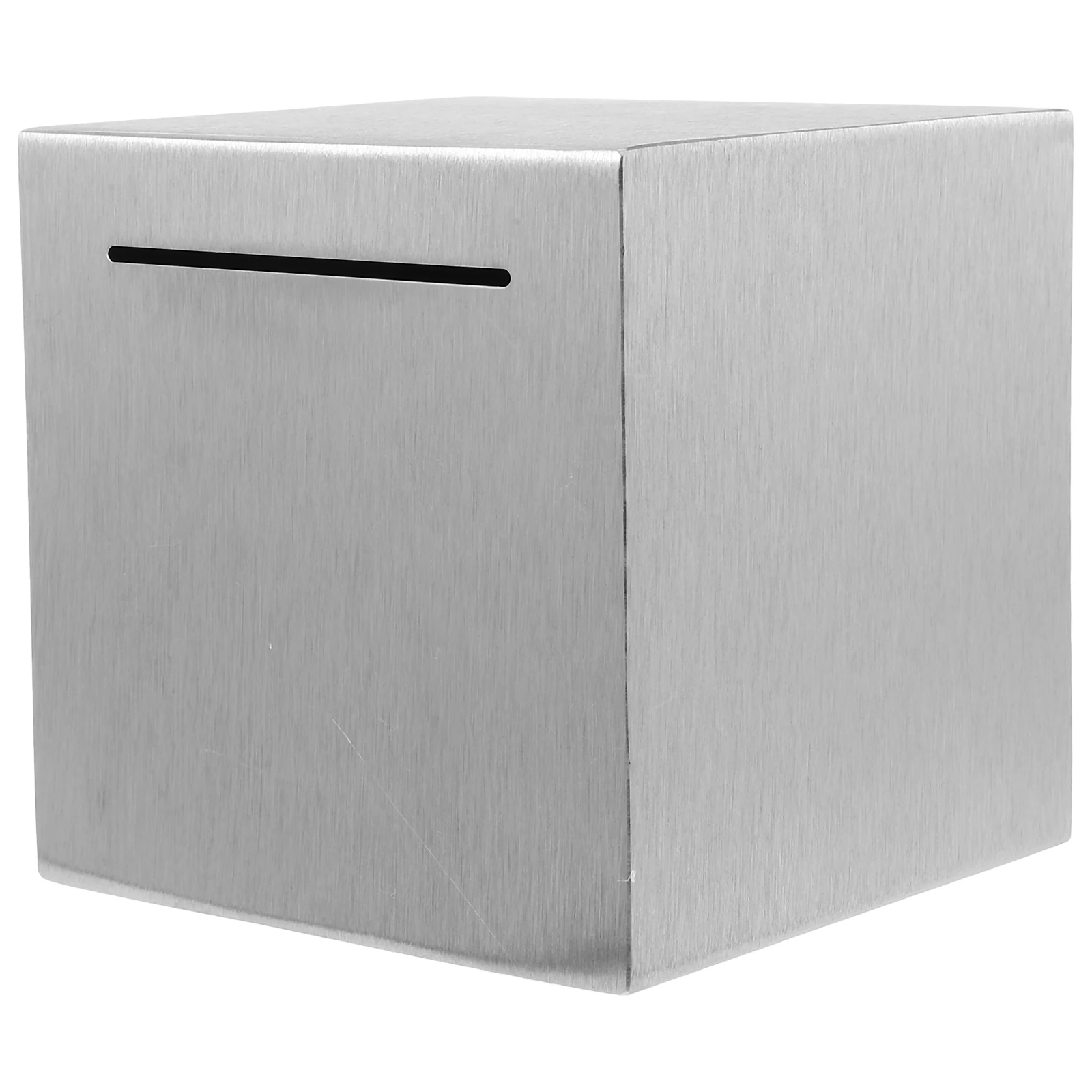

Stainless Steel Locked Coin Bank 12 Cm Locked Money Box for Adults Kids Unbreakable Piggy Bank Metal Storage Safe