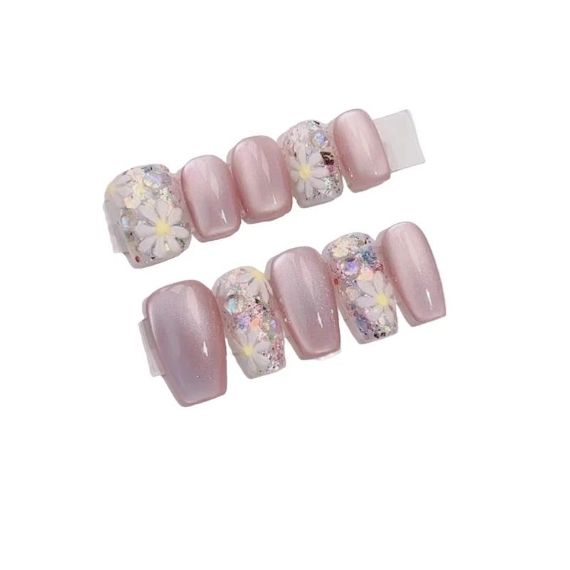 

Чистый ручной носил секретный сад нейл-арт многоразовый съемный патч для дизайна ногтей