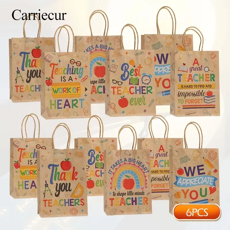 Sac cadeau pour enseignant, idéal pour exprimer la gratitude lors de la Journée des enseignants ou lors des cérémonies de remise des diplômes