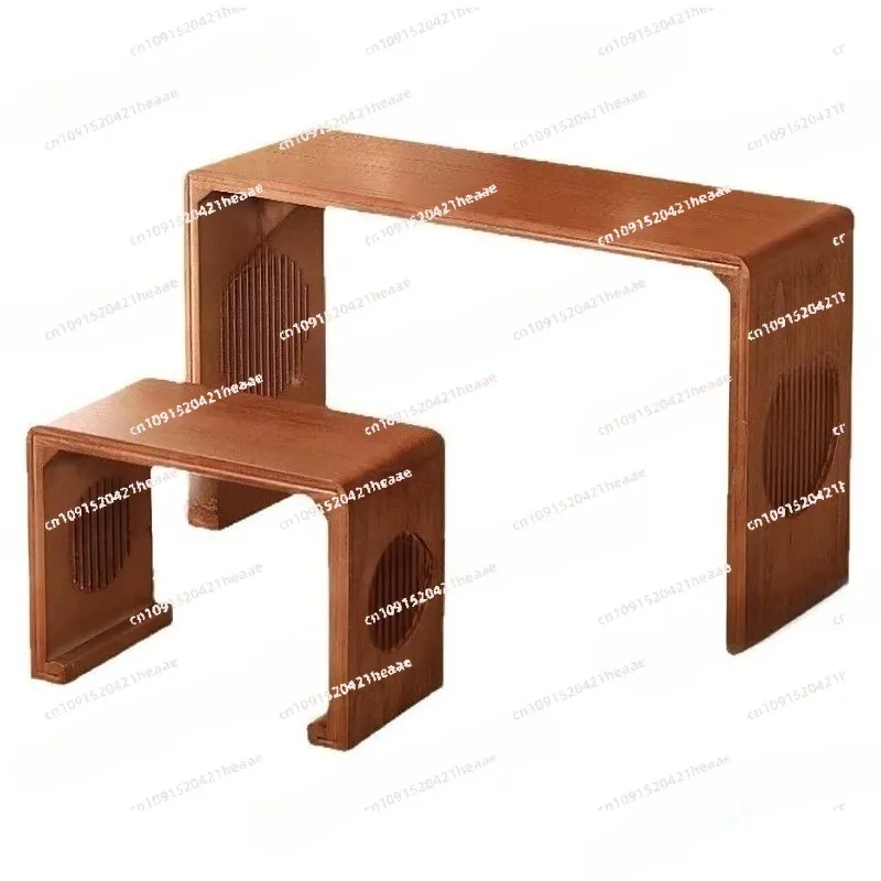 Suitable for Guqin Desks and Chairs Resonance Piano Table Zen Solid Wood  Antique Imitation Chinese Style Guzheng Calligraphy
