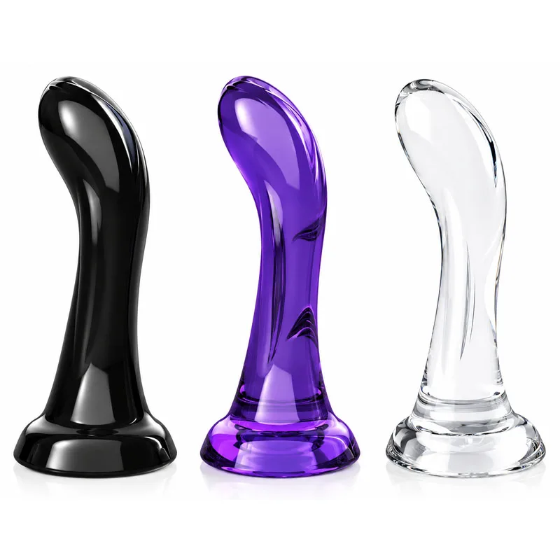 Multi - Color Glass Anal Plug Set, Smooth Silicone Anal Toys for Anal Play Sex Toys
