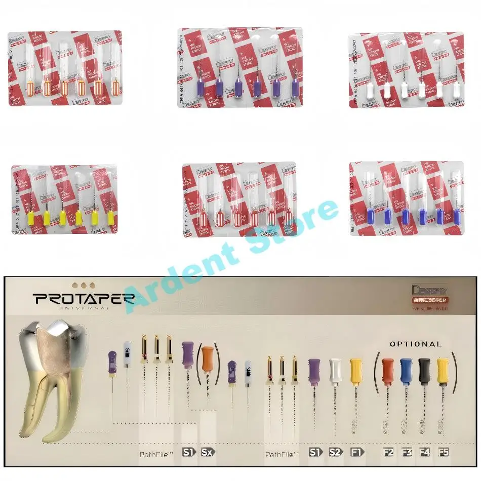

Dentsply ProTaper Universal Hand Files Manual NiTi Progressive Taper Efficient Manual Root Canal Cleaning&Shaping Curved Canals