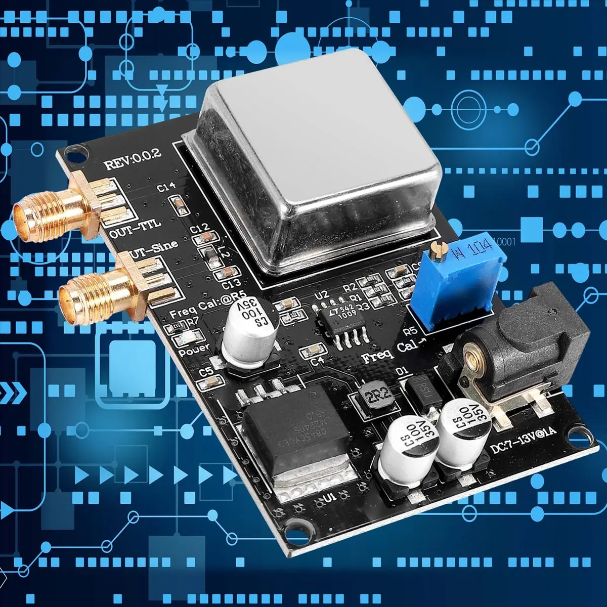 wilwill OCXO-10MHz Frequency Reference Module Frequency Reference Source Low Phase Noise for Sound Decoder Frequency Meter