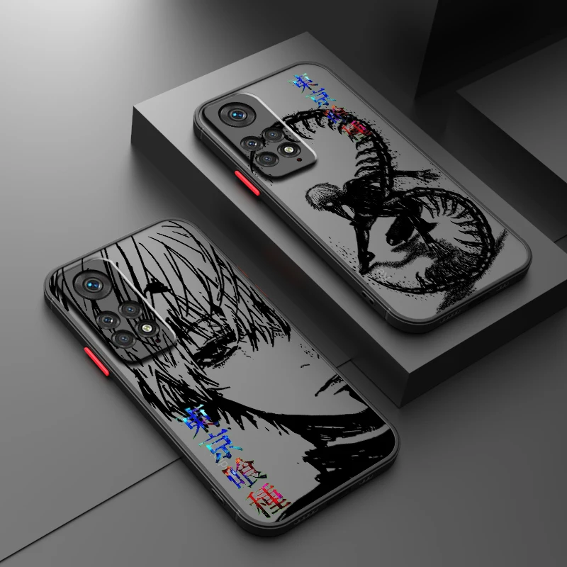 T-Tokyo G-Ghoul Cool Art Frosted Translucent For Redmi Note 13 12 12S 12T 11 11T 11E 10 10S 9 Pro Plus 5G Soft Phone Case