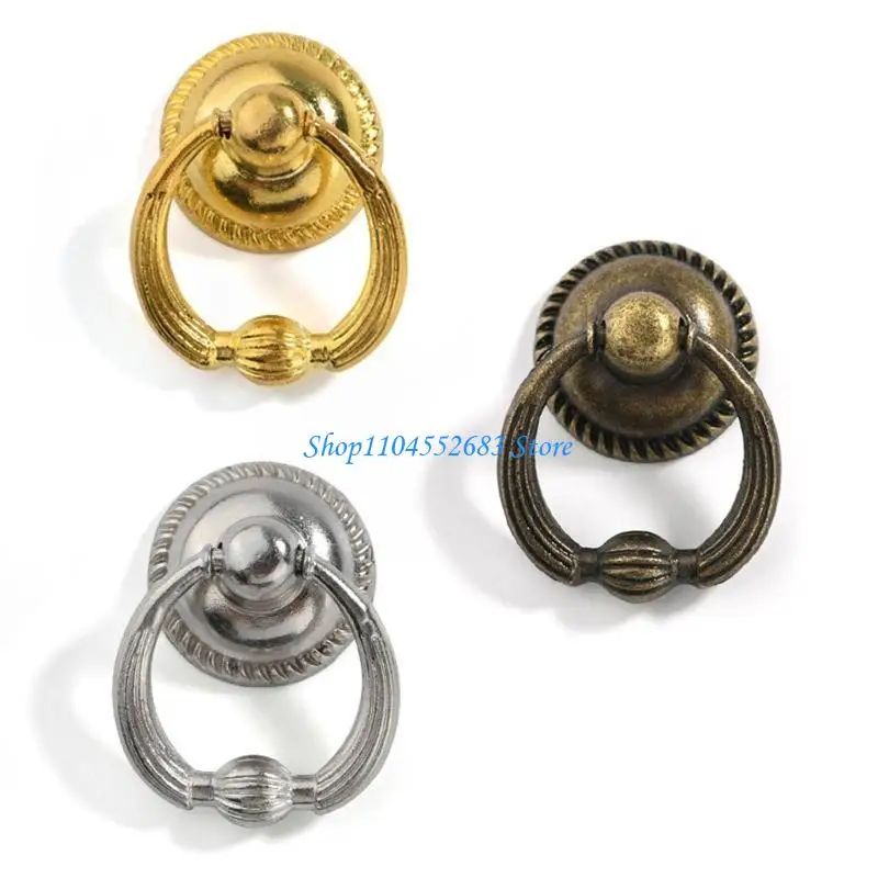 Y6GD 12 PCS VINTAGE TRUCHTGRUIK KNOB VOOR Keukenkast Kaste Kastje Deurengarderobe met ladering (3 kleuren)